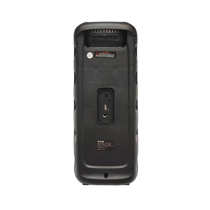 Brodu BTS-1379 Hordozható bluetooth és karaoke hangszóró, full LED panel RGB világítással - Image 5