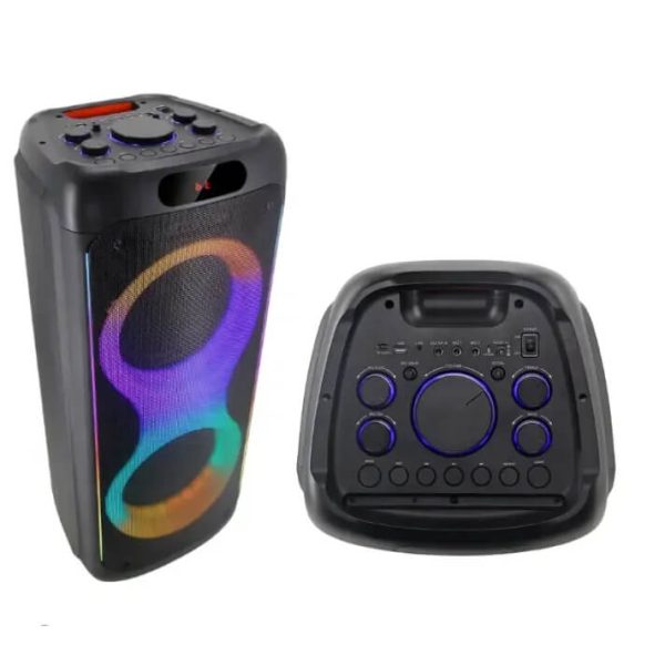Brodu Bluetooth hangszóró vezeték nélküli mikrofonnal és távirányítóval, lézer és rgb fény effekttel - Image 3