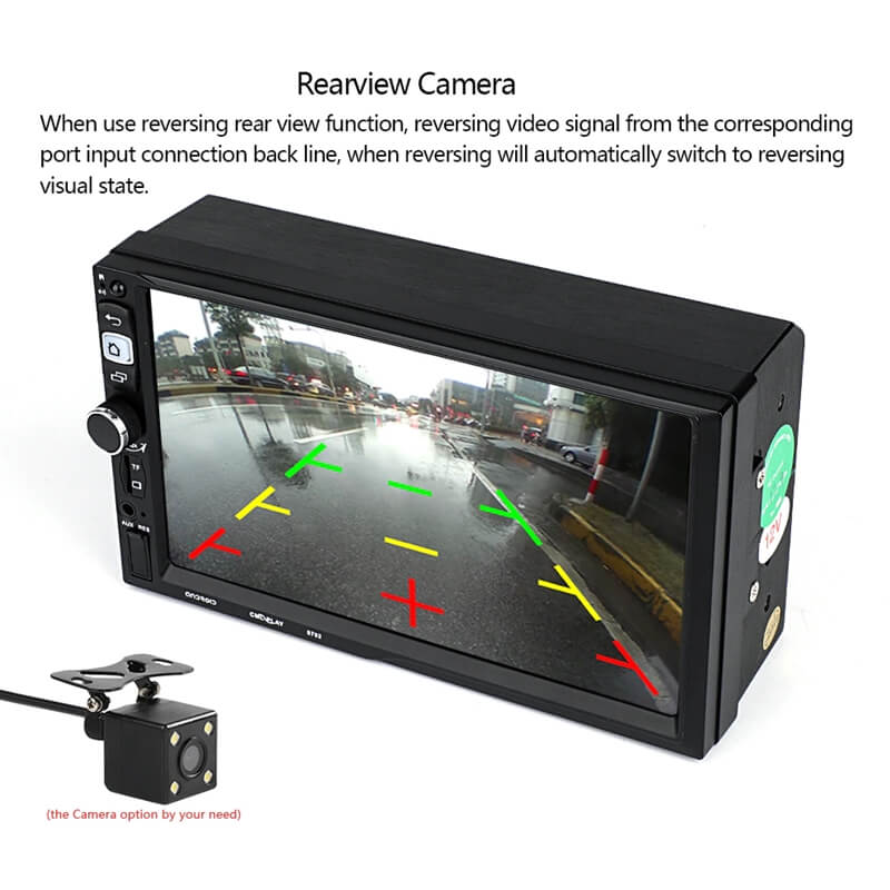 CML-8702 Android 7 hüvelykes érintőképernyős fejegység/ autó sztereó MP5 lejátszó, 2DIN - Image 8