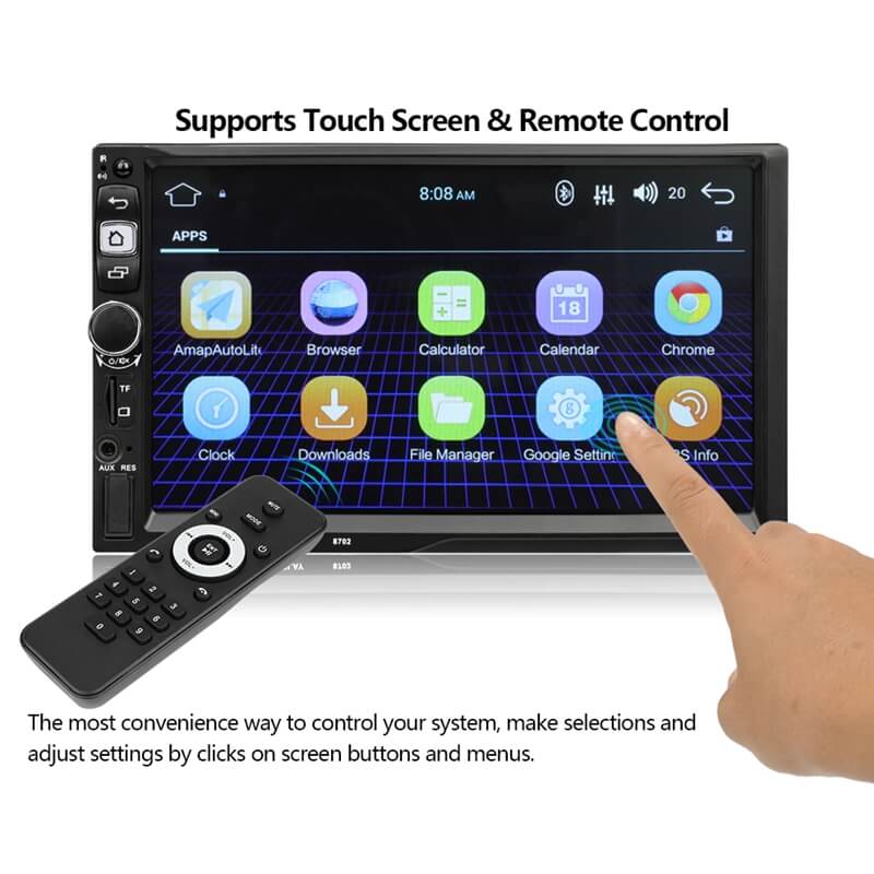 CML-8702 Android 7 hüvelykes érintőképernyős fejegység/ autó sztereó MP5 lejátszó, 2DIN - Image 5