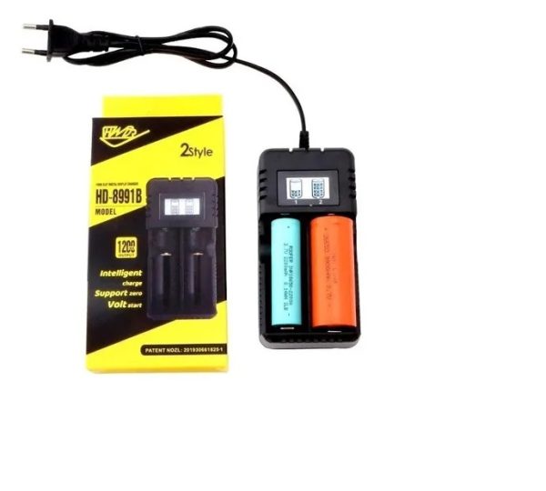 Dupla digitális akkumulátortöltő 3,7 V / 4,2 V 2400 - Image 2