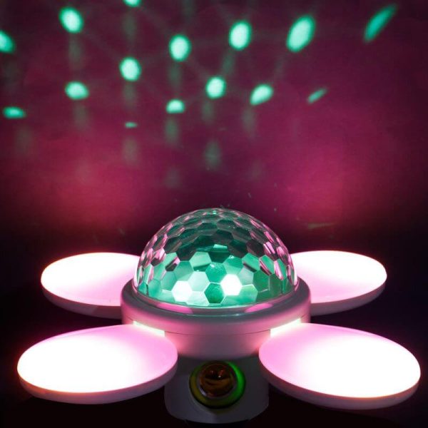 Disco fény és összecsukható RGB LED , Bluetooth hangszóróval ás E27 csatlakozással - Image 7
