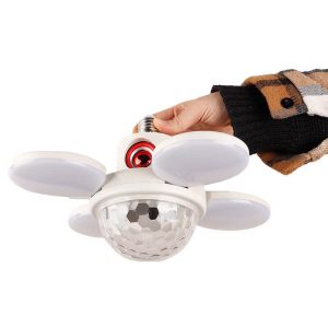 Disco fény és összecsukható RGB LED , Bluetooth hangszóróval ás E27 csatlakozással