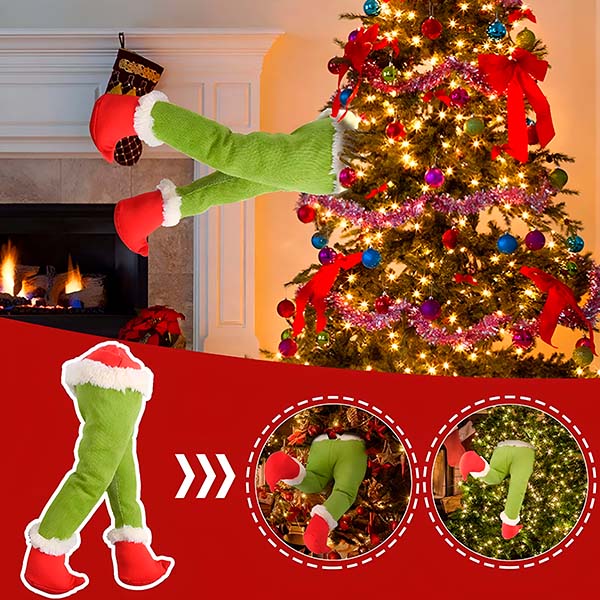 Krácsonyfába esett grincs ünnepi dekoráció - Image 3