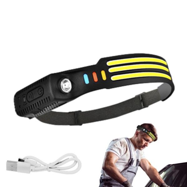 F-811-3 Fejlámpa USB-töltéssel és mozgásérzékelővel, 1000 Lumen - Image 7