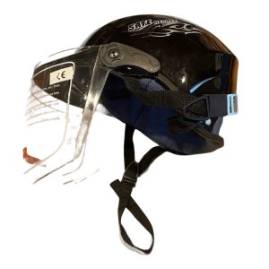 FGN nyitott bukósisak plexivel, motorhoz és rollerhez ,univerzális méretben , fekete