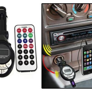 Autós FM Transzmitter Táv irányítóval
