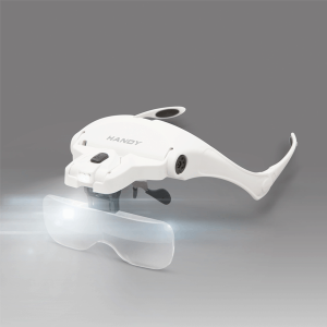 Fejpántos nagyító led világítással