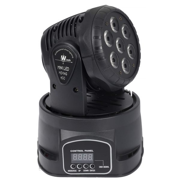 Flash LED forgó fejes party rgbw fény vetítő 7x10w, robotlámpa hangszinkronizálással - Image 2