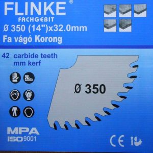 Flinke Fa Vágó Korong 350 mm 12 X 32 mm
