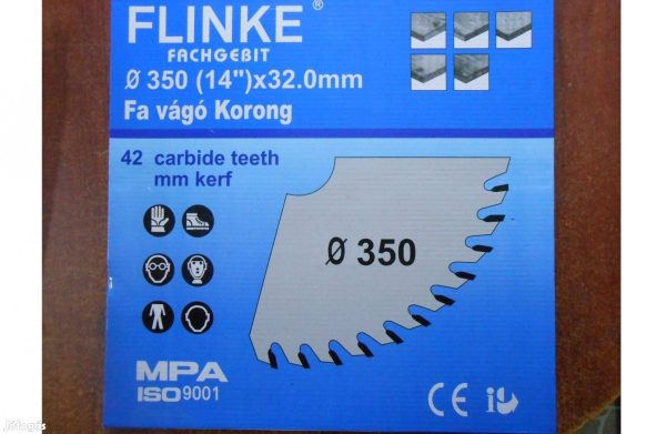 Flinke Fa Vágó Korong 350 mm 12 X 32 mm