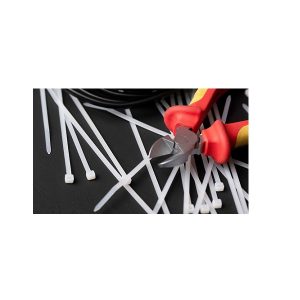 Kábelkötegelő/gyorskötöző Fehér, 4.8×200mm 100db