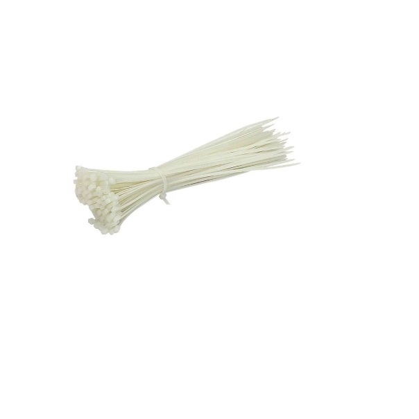 Kábelkötegelő/gyorskötöző Fehér, 4.8×300mm 100db - Image 3