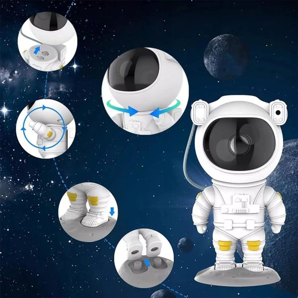 Galaxis Égbolt Projektor, LED asztronauta éjszakai fény + távirányító - Image 5