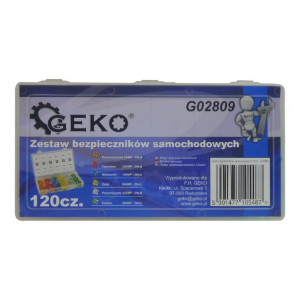 Geko Autós biztosíték készlet 120 db/G02809 - Image 3