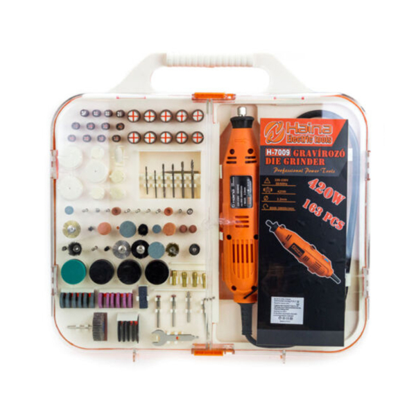 Haina Gravírozó ,polirozó,csiszoló készlet 163 Részes 420W H-7009 - Image 2