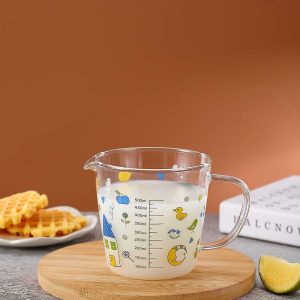 Üveg mérőpohár,bögre