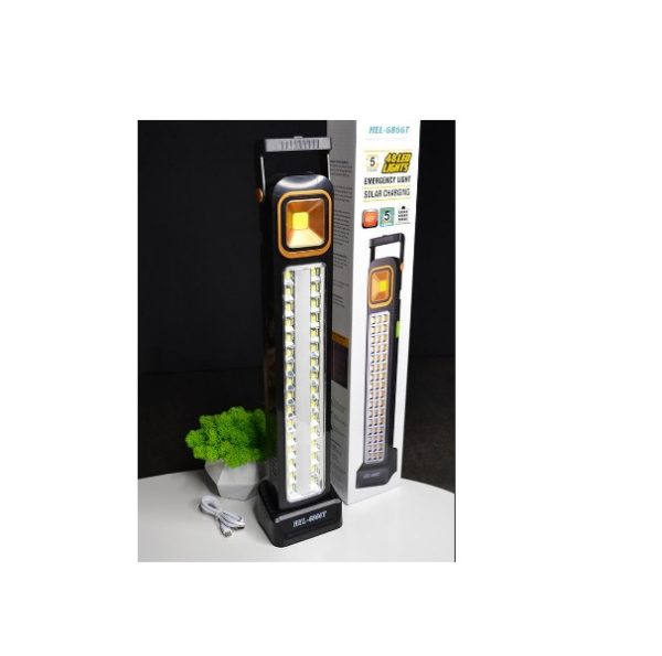 Napelemes led-es zseblámpa+ powerbank HEL-6866T - Image 5