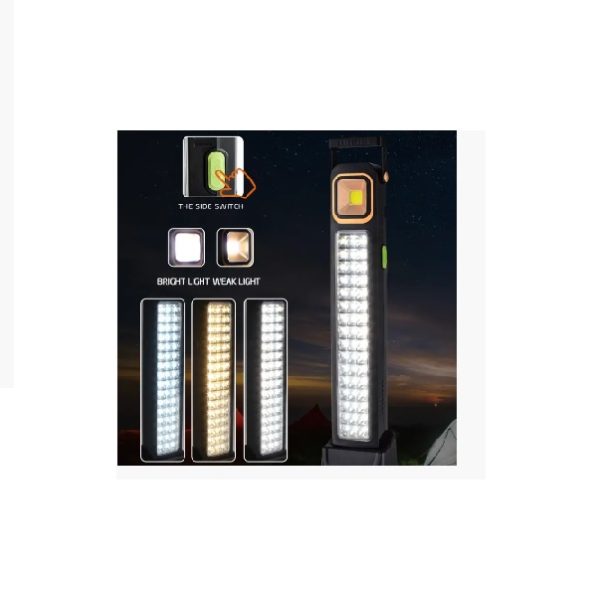 Napelemes led-es zseblámpa+ powerbank HEL-6866T - Image 2