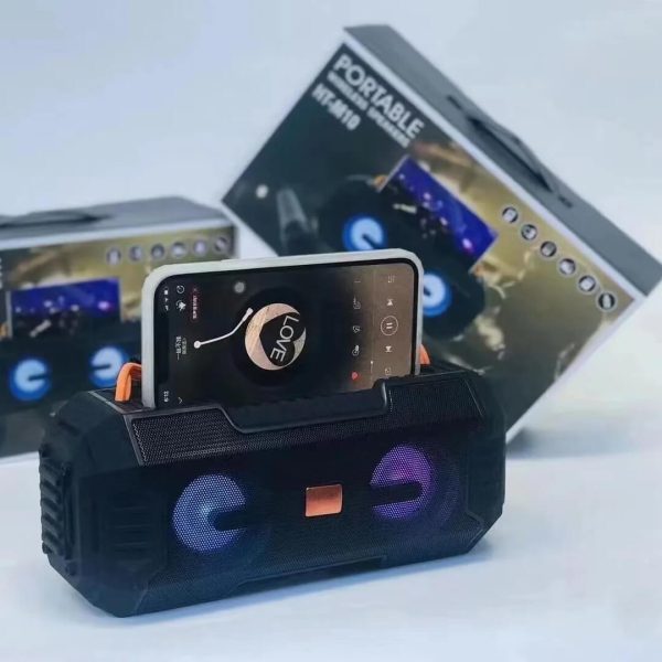 HT-M10 Kültéri Vezeték nélküli hangszóró RGB világítással és zelefontartóval - Image 4