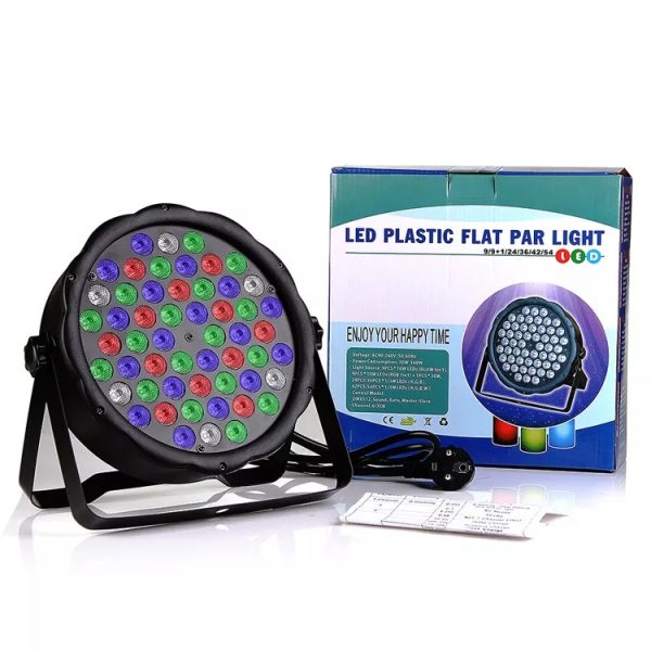 RGB ledes kivetítő 54 led, DMX, 8 csatorna, diszkó fény - Image 2