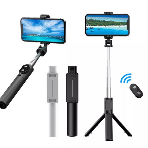 Stand P30 vezeték nélküli mini selfi bot telefonhoz bluetoothos távirányítóval, összecsukható mini kézi állvány - Image 5
