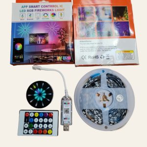 APP intelligens vezérlő IC LED RGB tűzijáték fénycsík 5V USB távirányítóval