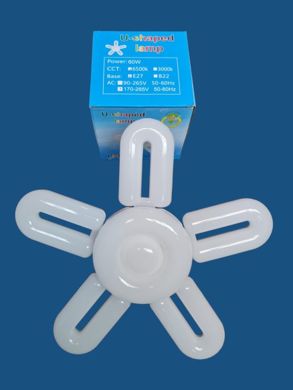 U-Shaped Lamp – 50W négyágú LED lámpa – 6500K – E27 foglalattal