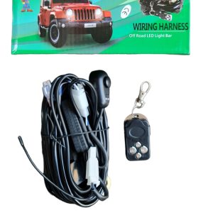 Off-road világító távirányítós autó piros