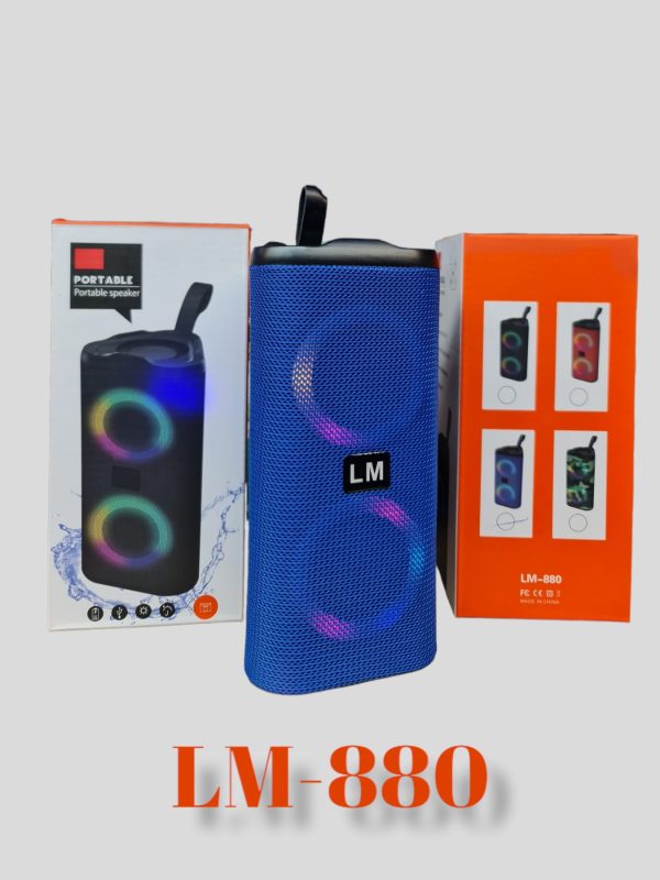 LM-880 vezeték nélküli bluetoothos térhatású hangszóró RGB fénnyel