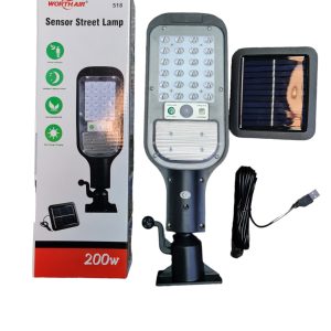 JX-518 - Kültéri Napelemes Mozgásérzékelős Lámpa 200 W