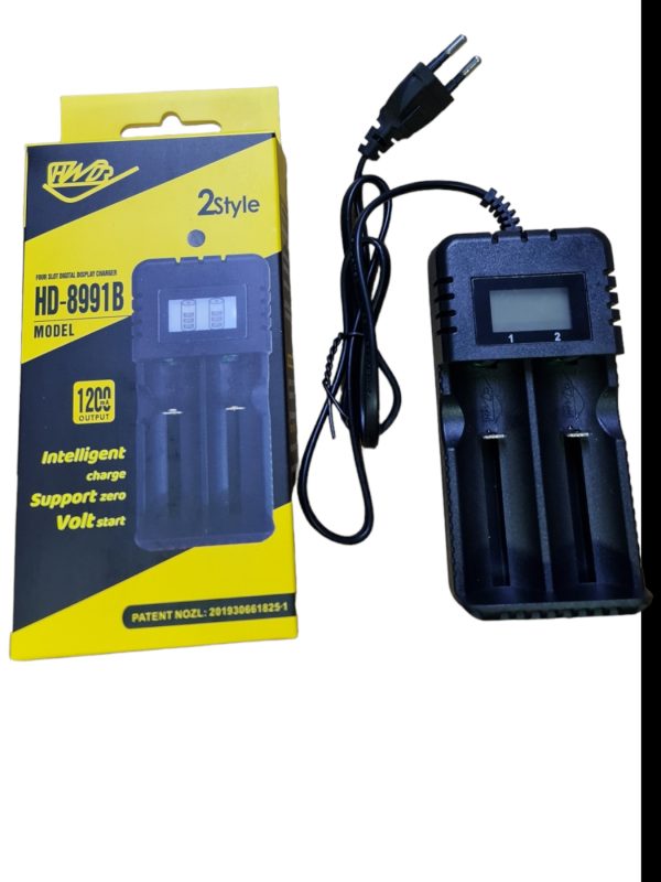 Dupla digitális akkumulátortöltő 3,7 V / 4,2 V 2400