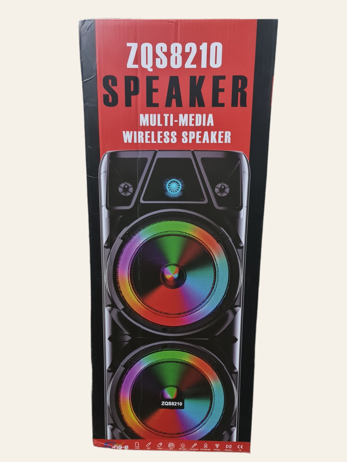 ZQS 8210 – bluetooth hangszóró karaoke mikrofonnal, távirányítóval - Image 2