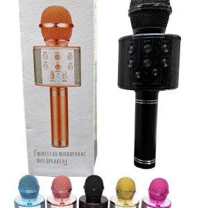 WS-858 Bluetooth vezeték nélküli karaoke mikrofon és hangszóró