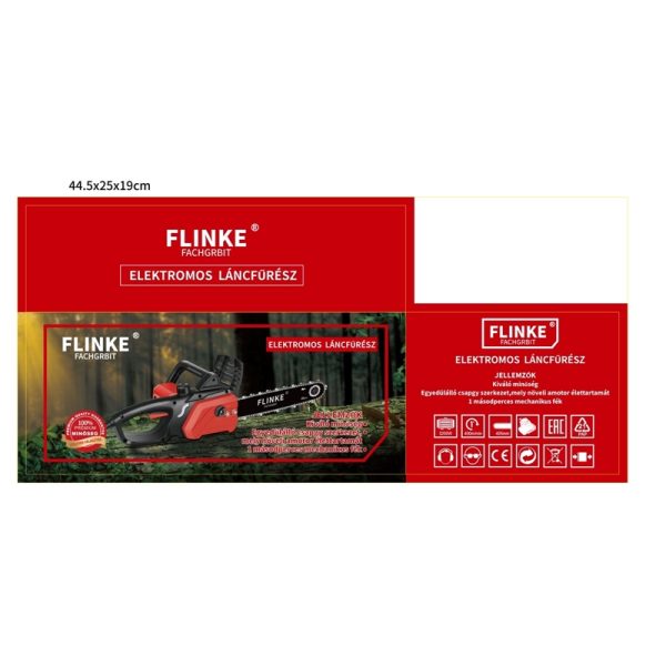 Flinke FK-4040 Elektromos láncfűrész 405mm láncvezető, 3200W, 400 m/min - Image 5
