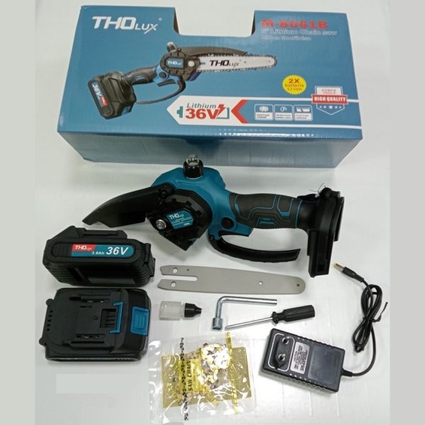 Tho LUX M-8061 Mini láncfűrész 10 részes, 2DB 36V akkumulátorral - Image 2