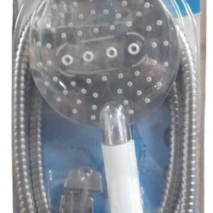 Zuhanyrózsa fehér markolattal ,csővel