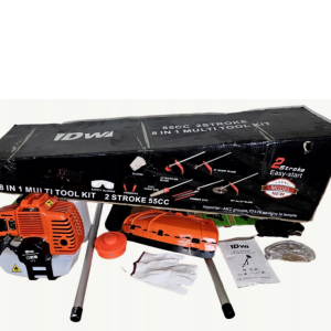 DW multifunkcionális kerti gép , 5 az 1 ben (ágvágó,láncfűrész,sövényvágó,fűkasza,vágótárcsa) + kesztyű,szemüveg és fülvédő