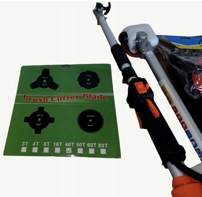 DW multifunkcionális kerti gép , 5 az 1 ben (ágvágó,láncfűrész,sövényvágó,fűkasza,vágótárcsa) + kesztyű,szemüveg és fülvédő - Image 3