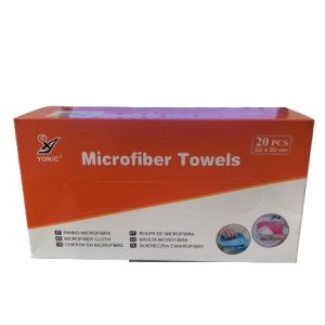 Mikrószálas törlőkendő, 20 db/cs 20×20 cm