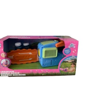 Elemmel működő láncfűrész formájú buborék kilövő