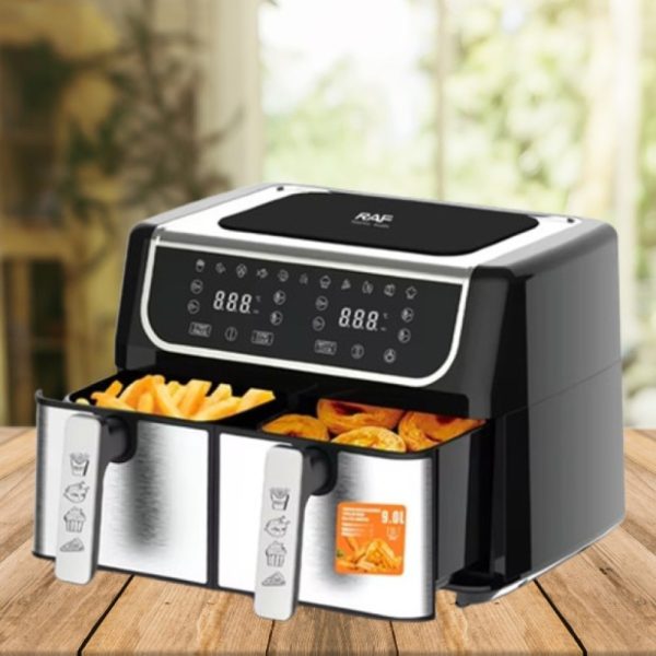 Raf Dupla kosaras nagy teljesítményű , forró levegős sütő/Air fryer , 1700W , 4,5L+ 4,5L , R.5262 - Image 2