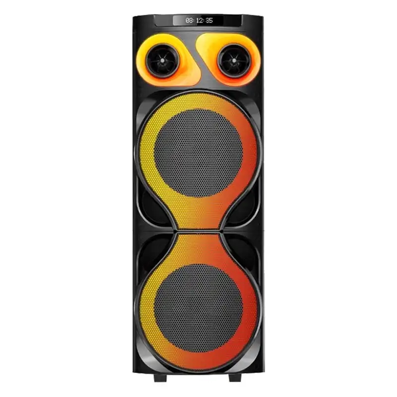 JT-1210 Vezeték nélküli hangszóró, 2*12" mélynyomó+Twitter, távirányítóval, 2 DB mikrofonnal - Image 6