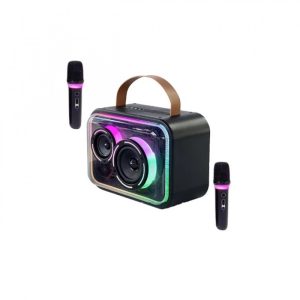 K13 Stereo karaoke hangszóró 2 DB vezeték nélküli mikrofonnal, RGB világítással