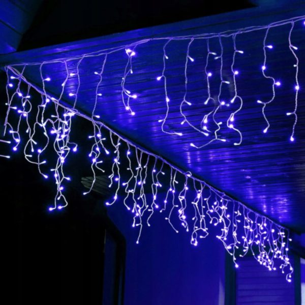 500 LED-es, 25 méteres, jégcsap fényfüzér, karácsonyi jégcsap izzósor IP44 - Image 9