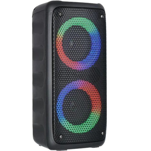 KBroad KTS-1297 Vezeték nélküli hangszóró, Bluetooth/TF card/FM radio/ Karaoke, 17 x 17 x 38 cm - Image 5