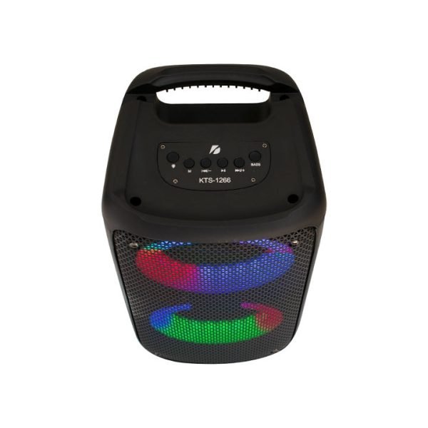 KBroad KTS-1297 Vezeték nélküli hangszóró, Bluetooth/TF card/FM radio/ Karaoke, 17 x 17 x 38 cm - Image 9