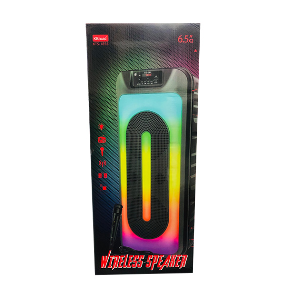 KBroad KTS-1853 Bluetooth hangszóró, 80dB, 15W*2, 100Hz-20KHz - Image 3