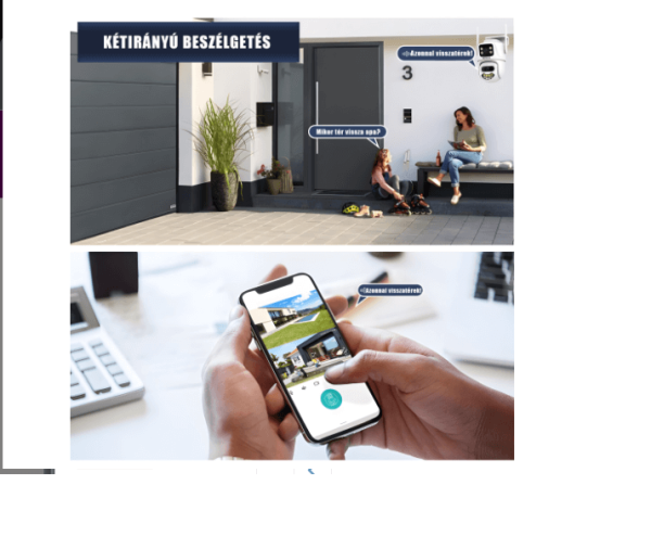 Térfigyelő Kamera Smart WIFI, INFINITQ™, 6MP 2K, Ultra HD, 360°-ban Forgatható,színes Éjjellátó Móddal Kártya/Felhő Tárolás, Kétirányú Kommunikáció, Mozgásérzékelés Vízálló, - Image 4