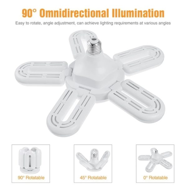 U-Shaped Lamp – 50W négyágú LED lámpa – 6500K – E27 foglalattal - Image 2